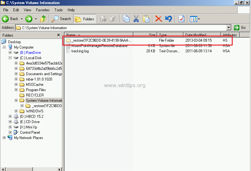 mini windows xp error